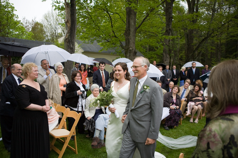 Walking down the aisle with my father